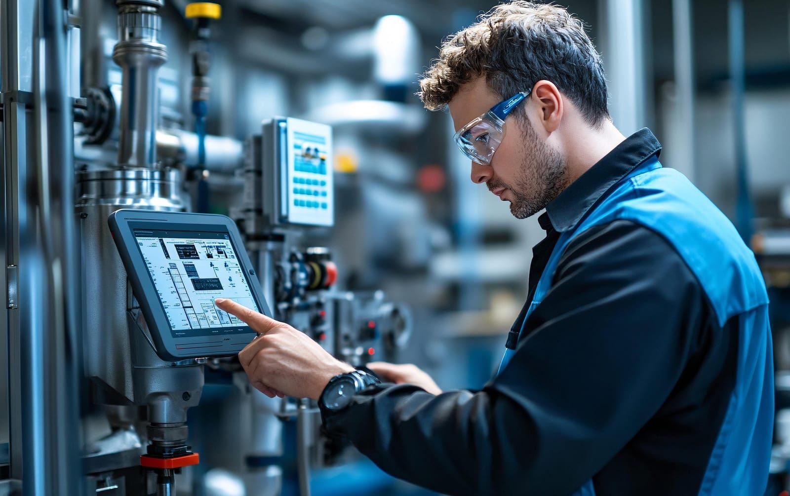 Atelier dans la menuiserie industrielle, augmenté par les agents IA Mesureo
